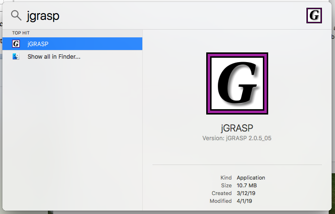 Installing jGrasp